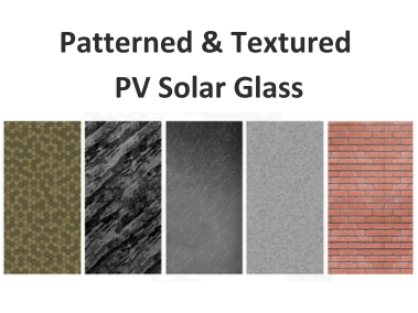 Patterned Textured PV Solar Glass Panels BIPV